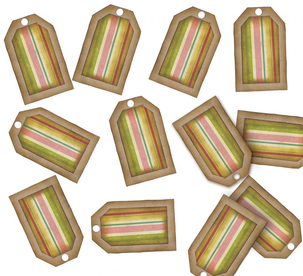 12-Piece Bar Code Gift Tags