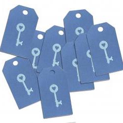 Antique Key Gift Tags, Set of 15